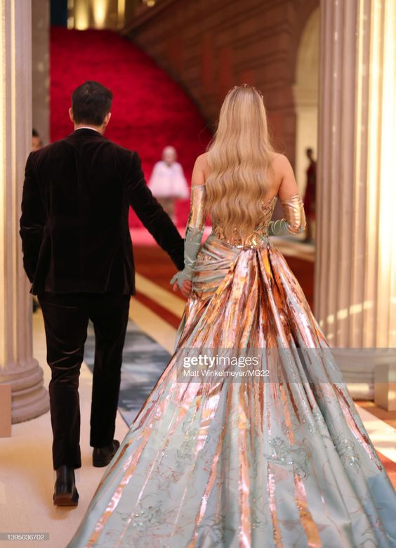 Co-Chairs Ryan Reynolds and Blake Lively attend The 2022 Met Gala...