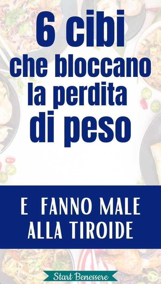 alimenti per perdere peso facilmente