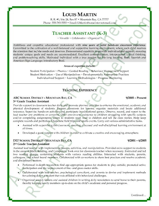 Andrea Mason (andreakmason) on Pinterest - teacher assistant resume Andrea Mason (andreakmason) on Pinterest - teacher assistant resume