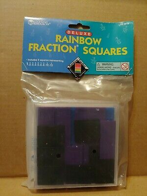 Learning Resources LER0619 Deluxe Rainbw Fraction Squares