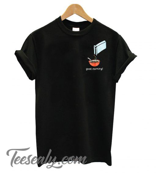 Mac Miller Good Morning Cereal Stylish T Shirt Ti Sort Kumas
