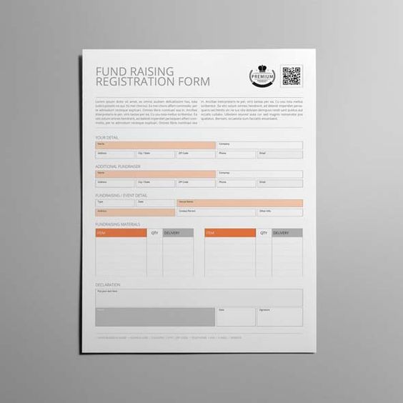 Fundraising Registration Form - Download this free Fundraising - fundraising form template Fundraising Registration Form - Download this free Fundraising - fundraising form template