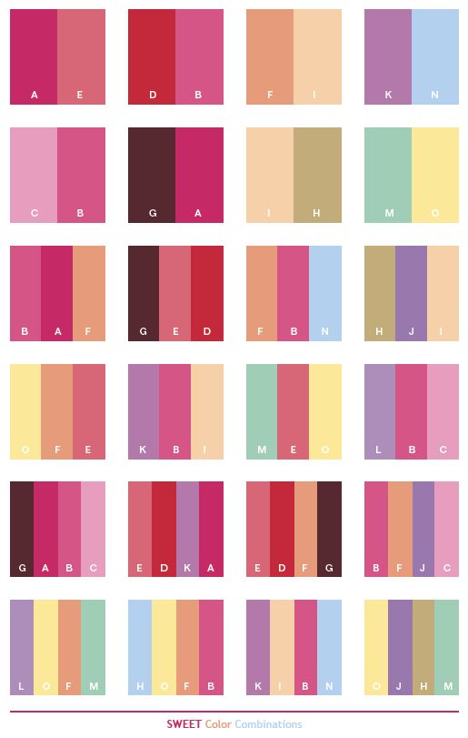 Color Schemes Sweet Combinations Color Schemes Sweet Combinations Palettes For Print C O L R S Pinterest And