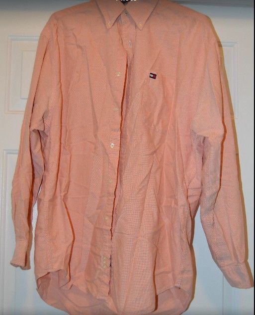 Tommy Hilfiger Dress Shirt Mens Long Sleeve Regular Fit Button Up Professional