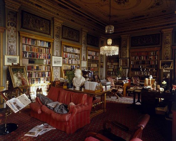 Christopher Simon Sykes - \'Chatsworth Library\' C-Type Print *Signed, Limited Edition*)