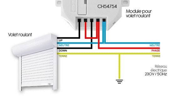 Guide d'installation du module volet roulant Chacon 54754 - Blog