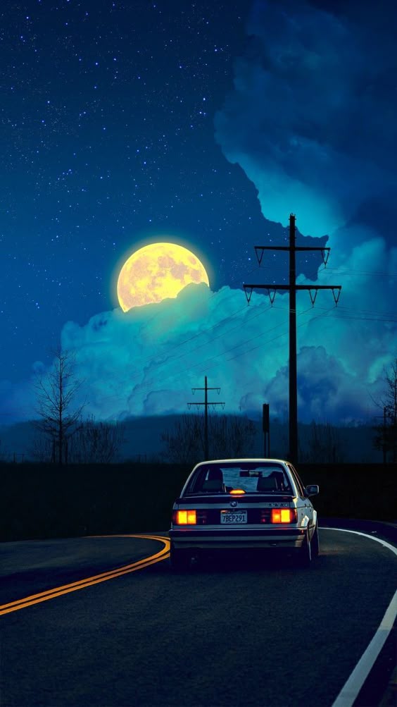 Wallpapers nocturno🌘 | Desenhos de carros, Ilustração de paisagem, Paisagem urbana fotografia