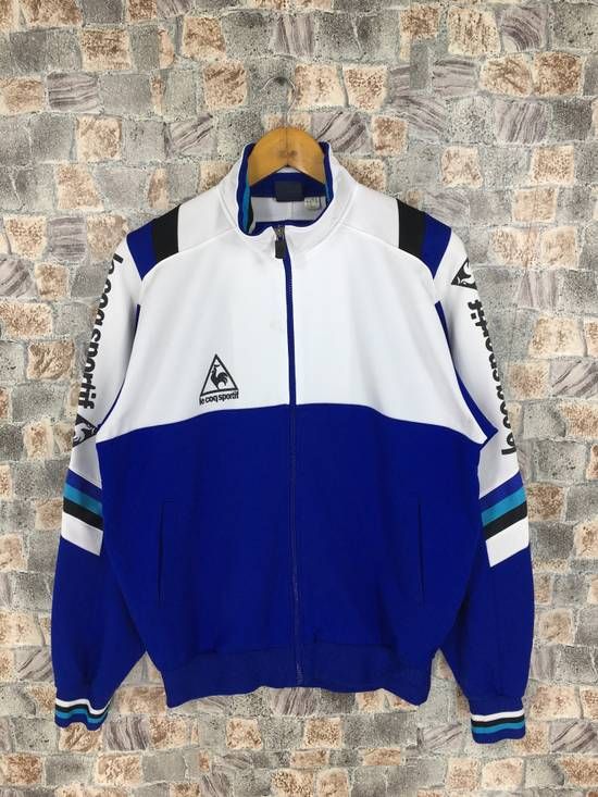 Le Coq Sportif × Vintage Vintage 90's Le Coq Sportif Track ADIDAS Vintage 90 amp s Jacket Adidas White Blue Tracksuit