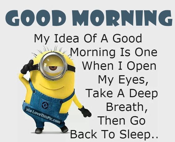 Good Morning Minion Joke