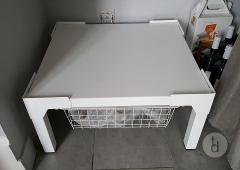 Socle Pour Machine A Laver Avec Etagere Coulissante Blanc Pour Lave Linge Et Seche Linge Etagere Coulissante Lave Linge Machine A Laver