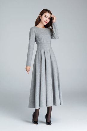 winterkleid grau langarm winterkleid grau langarm