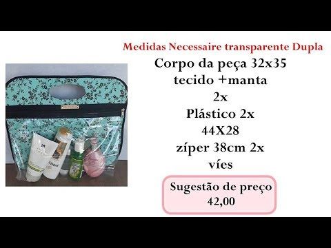 Necessaire Transparente Dupla Face Livefacebook Youtube Necessaire Transparente Necessaire Plastificação