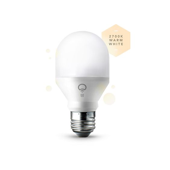 LIFX Mini White (A19) Wi-Fi Smart LED Light Bulb, Dimmable, Warm White, No Hub Required, Works with Alexa, Apple HomeKit and the Google Assistant - - Amazon.com