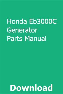 Honda Generator Eb3000c Parts Diagram - twojayyumseng