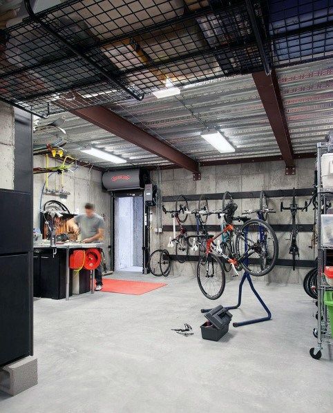 Top 40 Besten Garage Decken Ideen Automotive Space Interior Designs Mann Stil Tattoo Bike Storage Garage Bicycle Garage Diy Garage Storage [ 599 x 482 Pixel ]