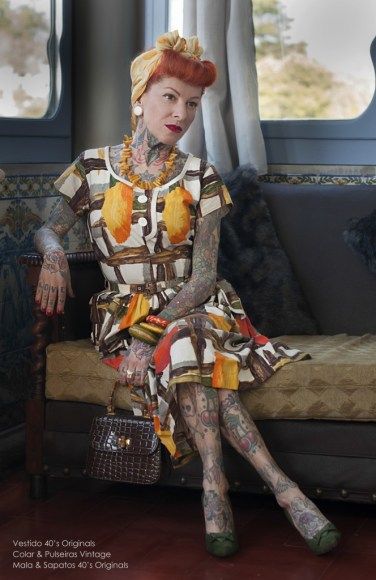 For those who say tattoos will look horrible when you're older. This women looks awesome!!