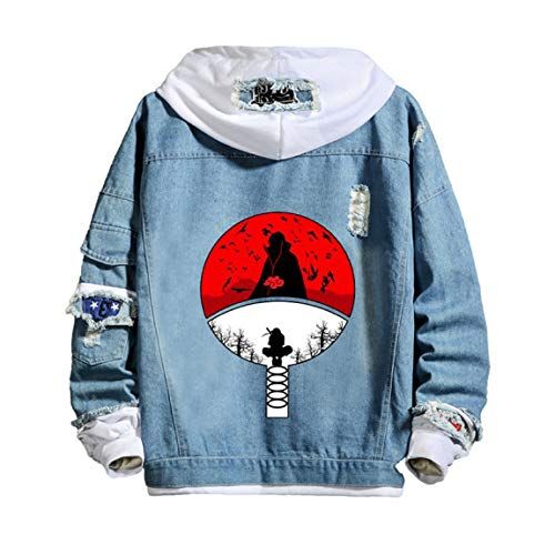 FLYCHEN Women Naruto Hoodie Cosplay Costume Uchiha Sasuke Pullover Sweatshirt
