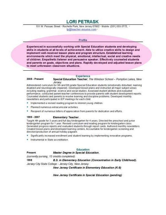 Graduate Teacher Resume Example Objective To obtain a 6th grade - music education resume Graduate Teacher Resume Example Objective To obtain a 6th grade - music education resume