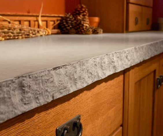 Just about any edge profile that you can get with stone can be replicated with quartz. Your fabricator will help you select an edge that suits your kitchen's style and the countertop's thickness—typically ½, ¾, or 1¼ inches—and will shape the profile using a template provided by the manufacturer. Fabricators can also do custom designs, such as a chiseled, raw edge (shown here) or a gently cascading three-level waterfall-style profile. Keep in mind that the more complex the edge, the higher the c