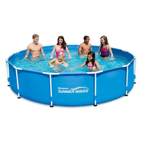 Summer Waves 12 X30 Frame Pool Blue 12 Feet Summer Waves Swimming Pools Above Ground Swimming Pools