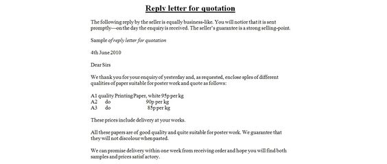 reply letter for quotation sample download business quotationg - example of inquiry letter for product reply letter for quotation sample download business quotationg - example of inquiry letter for product