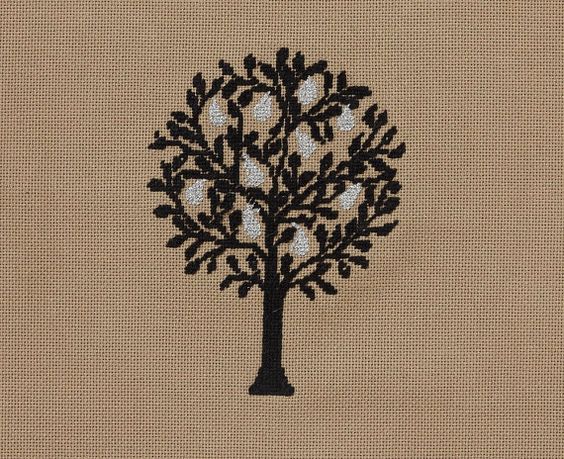 pepita Pear Needlepoint Canvas