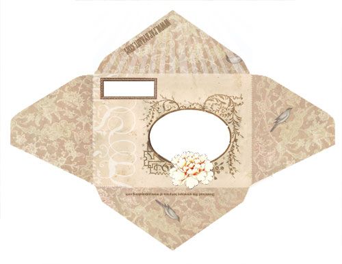 Wings of Whimsy Dutch Fairy Fold \ Mail Stationery #vintage - small envelope template Wings of Whimsy Dutch Fairy Fold \ Mail Stationery #vintage - small envelope template