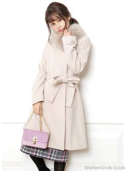 Apuweiser Riche アプワイザーリッシェ ベルテッド5wayコート Fashion Womens Fashion Coat