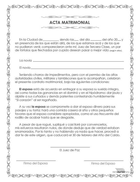Pin De Ale Ja En Luz De Vida Acta De Matrimonio Certificado De Matrimonio Matrimonio