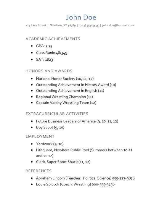 Student resume example 2018 that will show you how to craft a - example of a high school resume Student resume example 2018 that will show you how to craft a - example of a high school resume