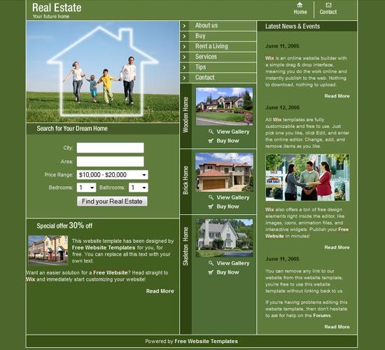 house sale template