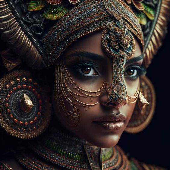 Hindu god Al art
