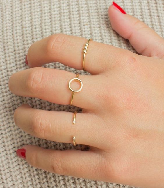 Minimal Rings, Minimalist Jewelry Inspiration