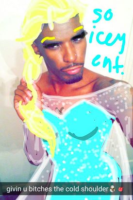 A college student is taking over Snapchat by creating amazing drawings of himself as Disney princesses.