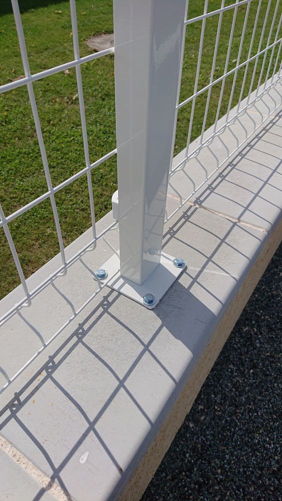 kit de 5 a 80m grillage rigide soude maille 100x55 sur platine ou a sceller grillage rigide grillage soude cloture rigide