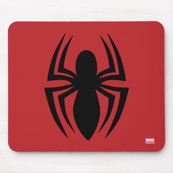 Spider-Man | Check out this iconic Spider-Man spider emblem that he wears on his suit.