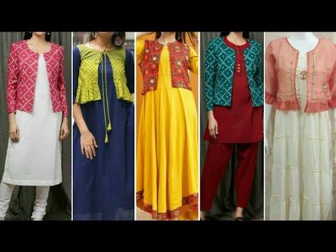 LATEST koti style dress || new short kurti lehenga style || short jacket  style gown design - YouTube