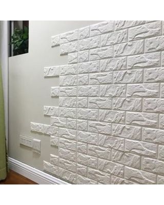 Sweet Savings On Peralng 30 X 27 White Brick 3d Wall Panels Peel White Brick Wallpaper Faux Brick Wallpaper Brick Wallpaper