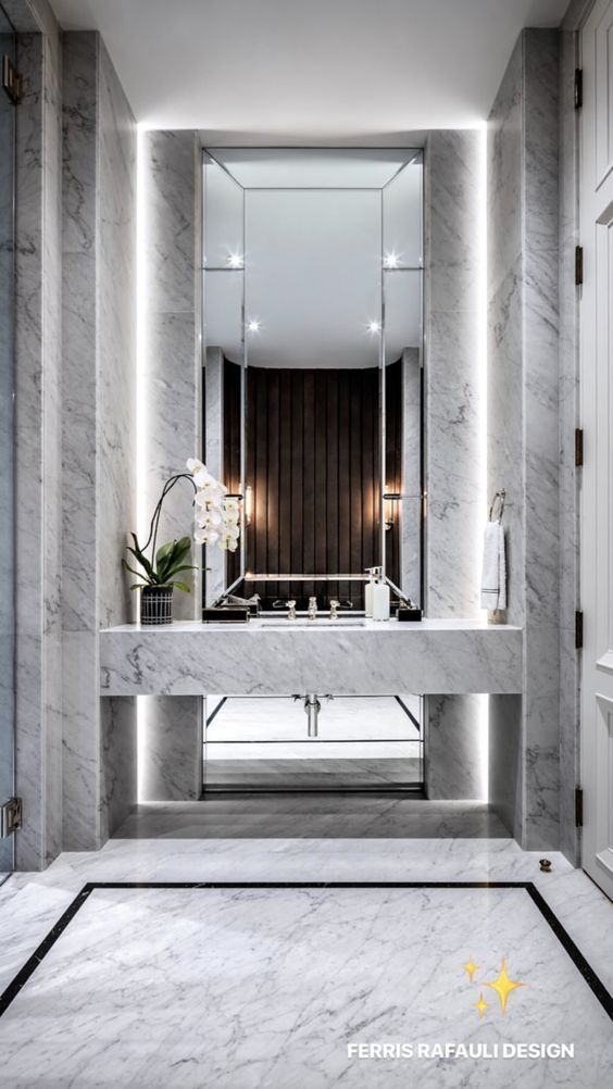 Bathroom Marble Ideas For Luxurious Effect Decortrendy Modern Marble Bathroom Luxury Bathroom Master Baths Small Bathroom Renovations