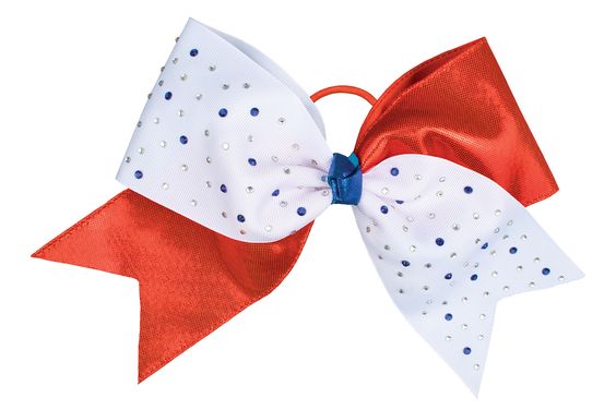 The patriotic hair bow every cheerleader needs.