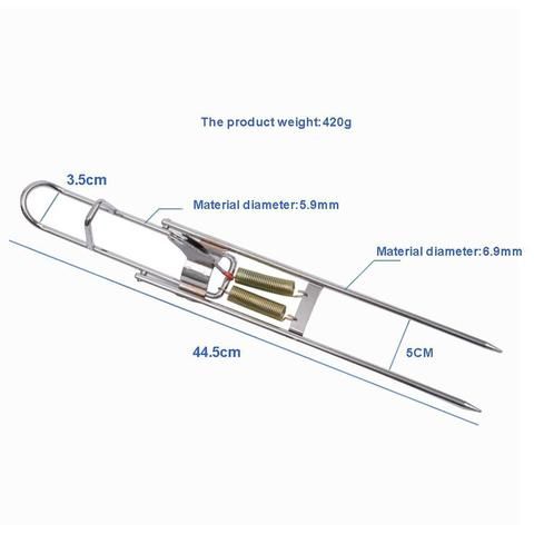 Spring Fishing Rod Holder Automatically Pulls Back When Fish Spring Fishing Rod Holder Automatically Pulls Back When Fish