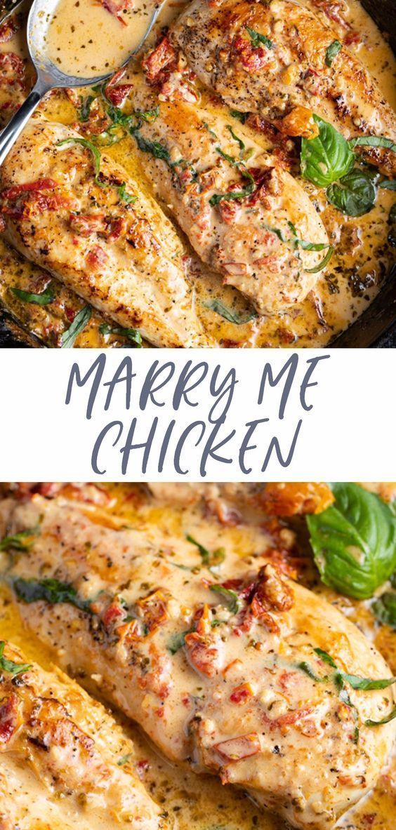 23 reviews · 45 minutes · Gluten free · Serves 6Marry me chicken is about to become your new favorite chicken recipe! This crowd-pleaser combines juicy, tender chicken breasts and an incredible parmesan cream sauce with sun dried tomatoes and fresh basil for a rich, flavorful main course everyone will love.