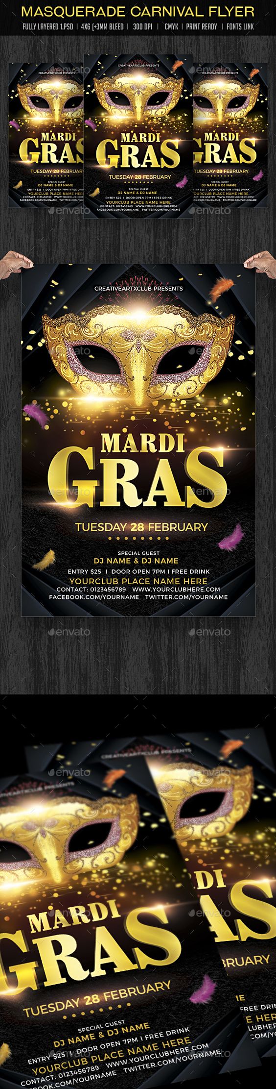 carnival flyer template flyer template and event flyers masquerade ball poster template