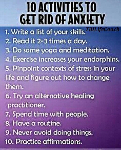 How to lessen anxiety