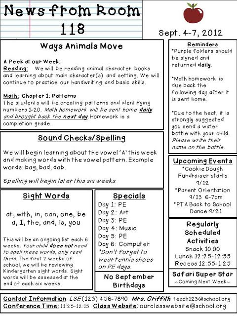 Classroom Schedule Template for Teachers Editable Class - contact information template Classroom Schedule Template for Teachers Editable Class - contact information template