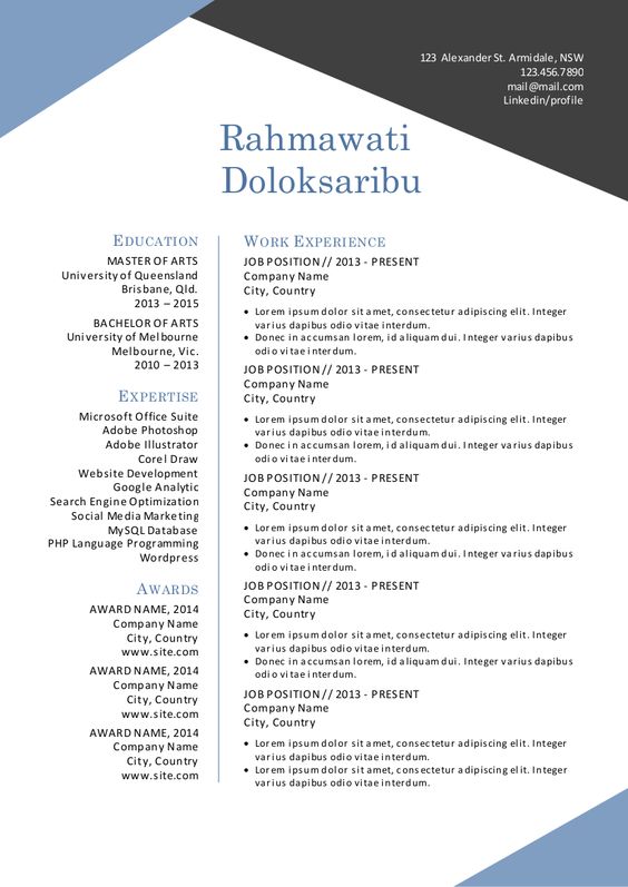 Clean Resume 7 - Word \ Indesign by The Resume Creator on - mobile resume creator Clean Resume 7 - Word \ Indesign by The Resume Creator on - mobile resume creator