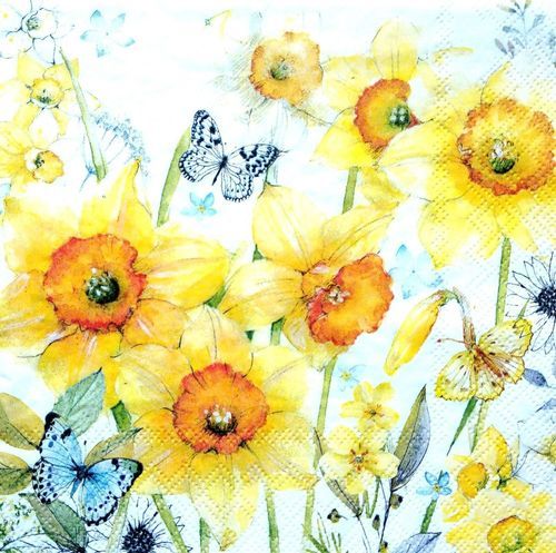 5 x Single Table Paper Napkins,Decoupage//Dining//Craft//Vintage//