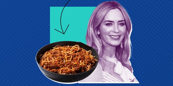 Emily Blunt\'s Turkey Bolognese Has a Secret Ingredient That Even Impressed Ina Garten