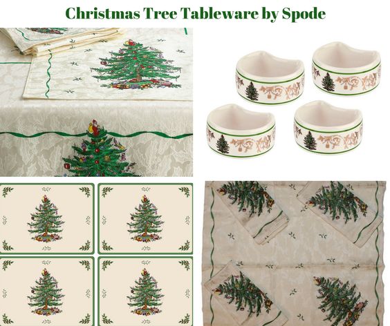 Christmas Tree Table Linens by Spode Christmas Tree Table Linens by Spode