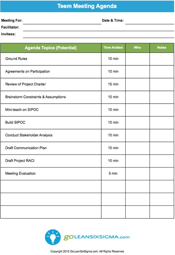 Team Meeting Agenda Template Official Templates Pinterest - management meeting agenda template Team Meeting Agenda Template Official Templates Pinterest - management meeting agenda template